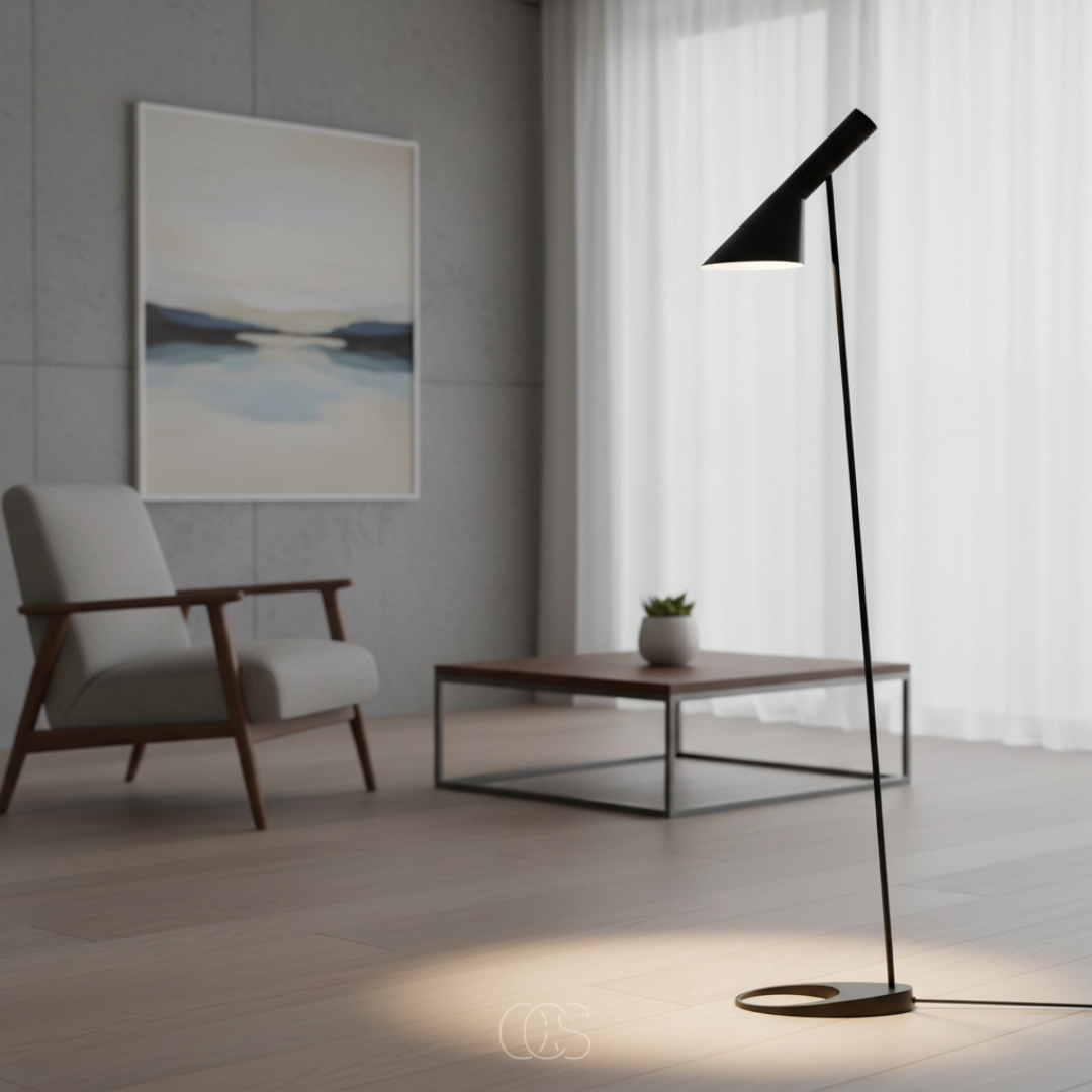 OCS - Lampada da terra design Vanilla inclinata