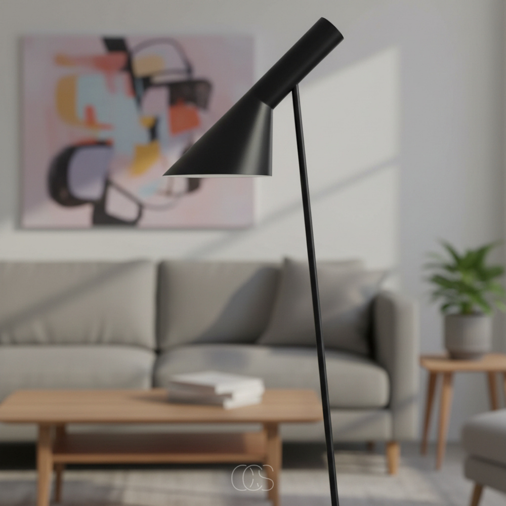 OCS - Lampada da terra design Vanilla inclinata