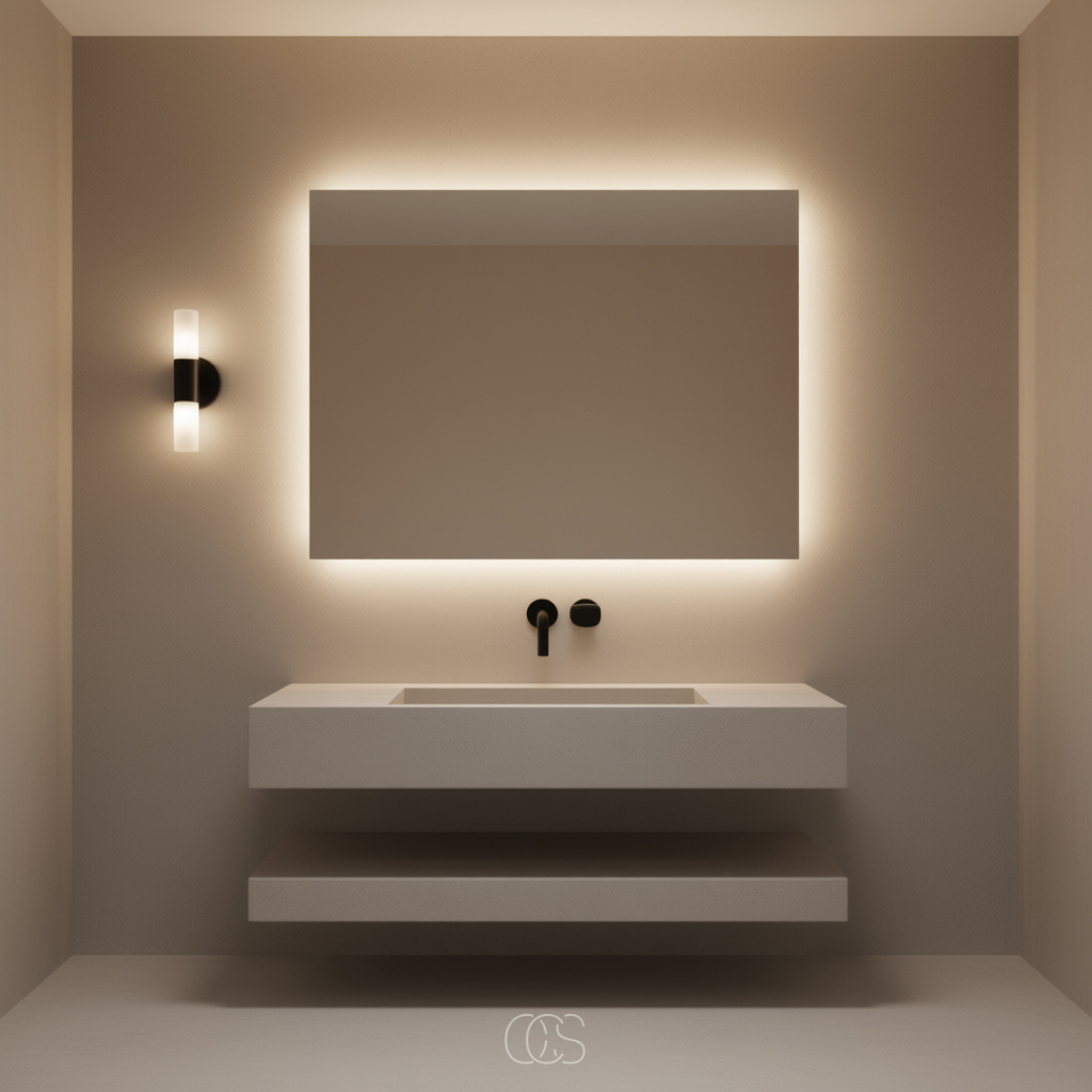 OCS - Ozio Lampada da Parete per Bagno - luce up&down