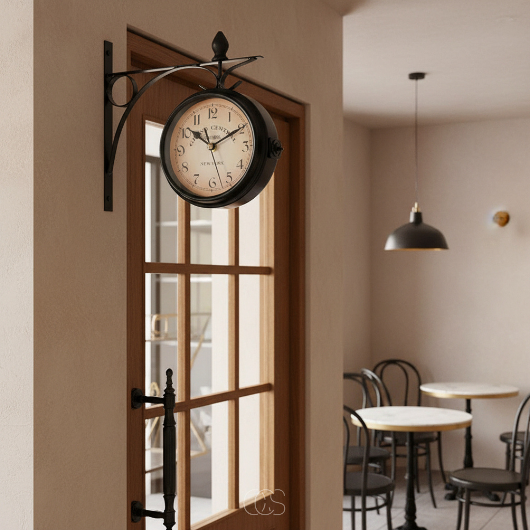 OCS - Orologio da parete vintage doppio lato