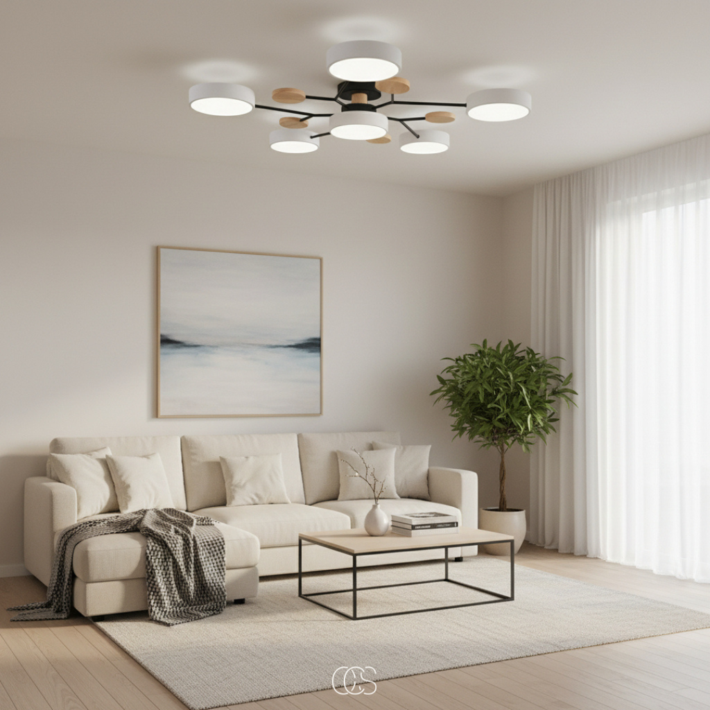 OCS - Lampada da soffitto LED Metallo Macaron