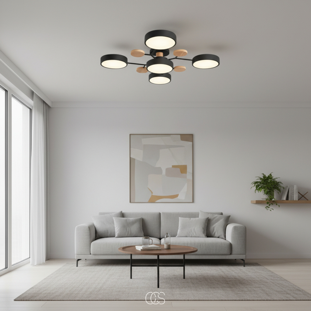 OCS - Lampada da soffitto LED Metallo Macaron