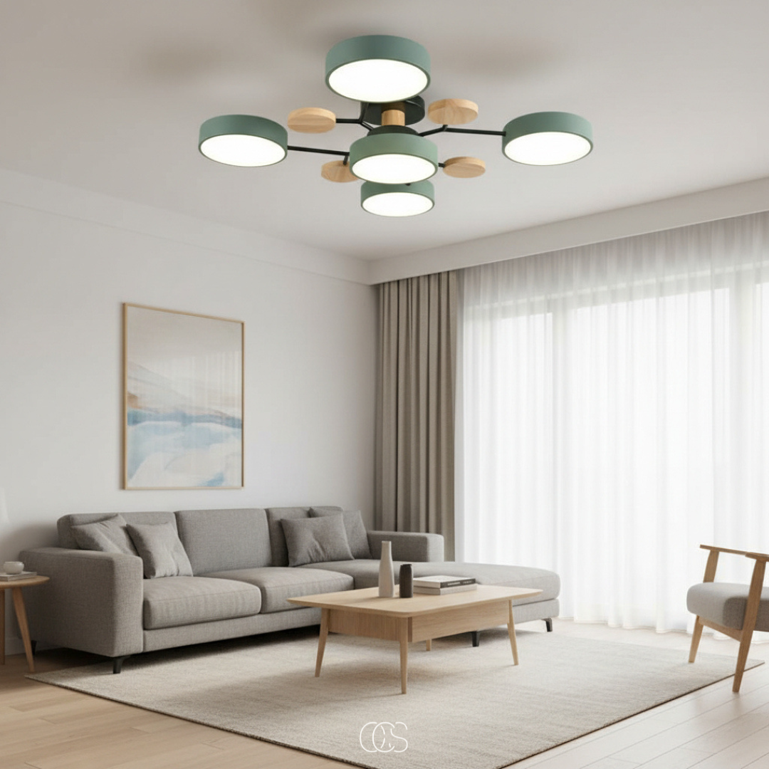 OCS - Lampada da soffitto LED Metallo Macaron