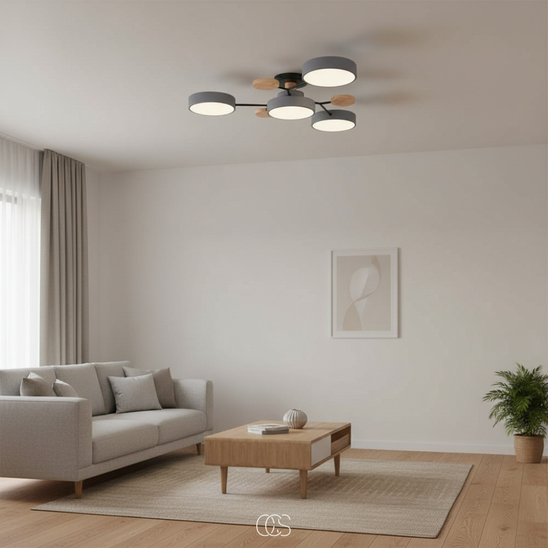 OCS - Lampada da soffitto LED Metallo Macaron
