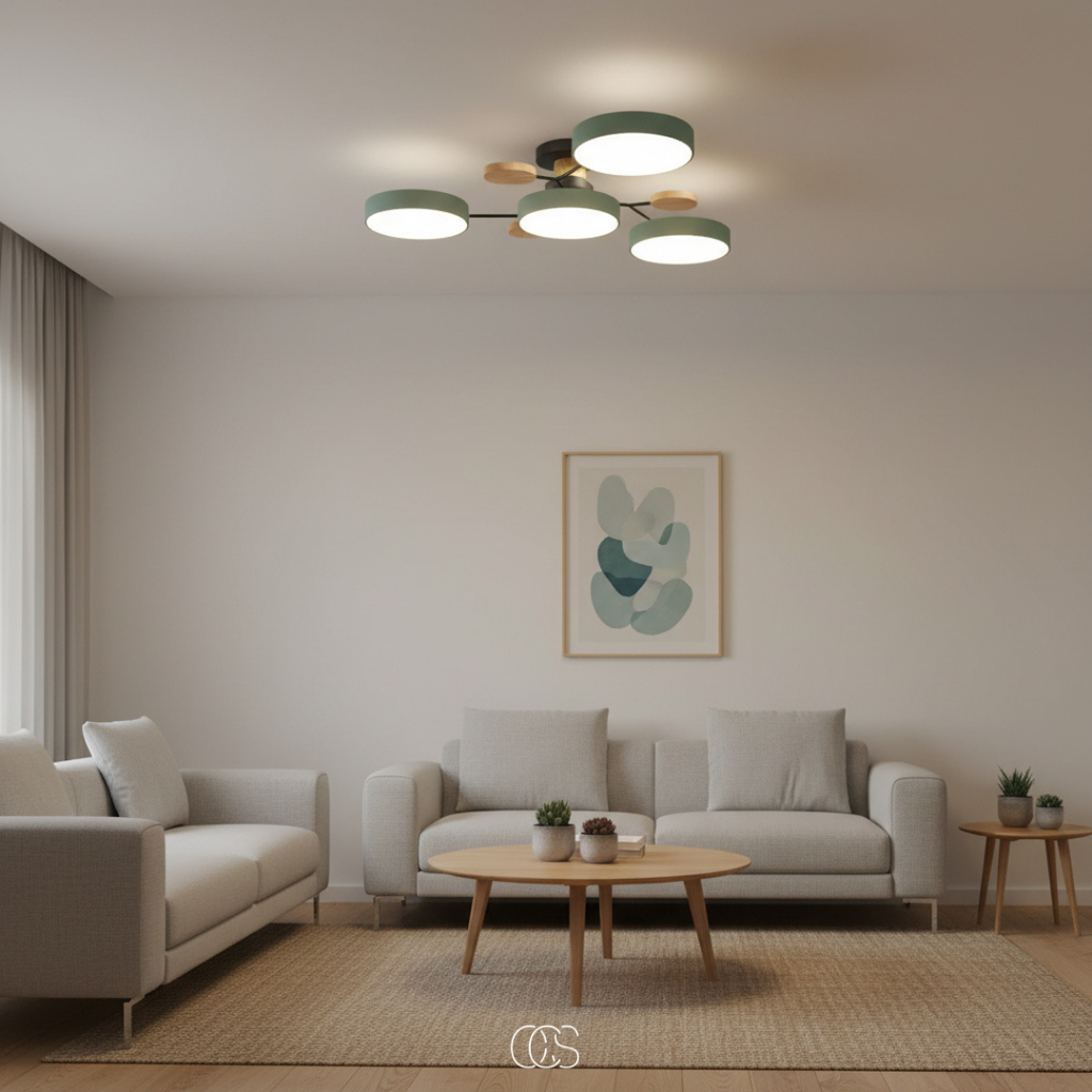 OCS - Lampada da soffitto LED Metallo Macaron