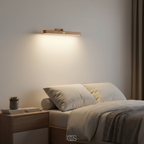OCS - lampada da parete in legno LED nordica - senza fili e inclinabile
