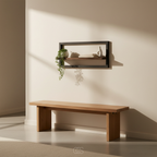 OCS - Mensola a Muro Industriale Fluttuante – 40x25 cm – Design Moderno e Salvaspazio