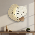 OCS - pirlo Orologio da parete moderno silenzioso scandinavo - Design in legno e metallo