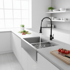 OCS - Rubinetto da Cucina Professionale con Doccia Estraibile - Beccuccio girevole a 360°
