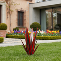 OCS - Scultura da Giardino in Metallo Agave - Fatta a Mano - Resistente alle Intemperie & Senza Manutenzione - Decorazione Rustica per Giardino