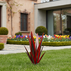 OCS - Scultura da Giardino in Metallo Agave - Fatta a Mano - Resistente alle Intemperie & Senza Manutenzione - Decorazione Rustica per Giardino