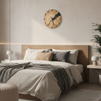 OCS - Orologio da parete minimalista in legno Pinak - Silenzioso