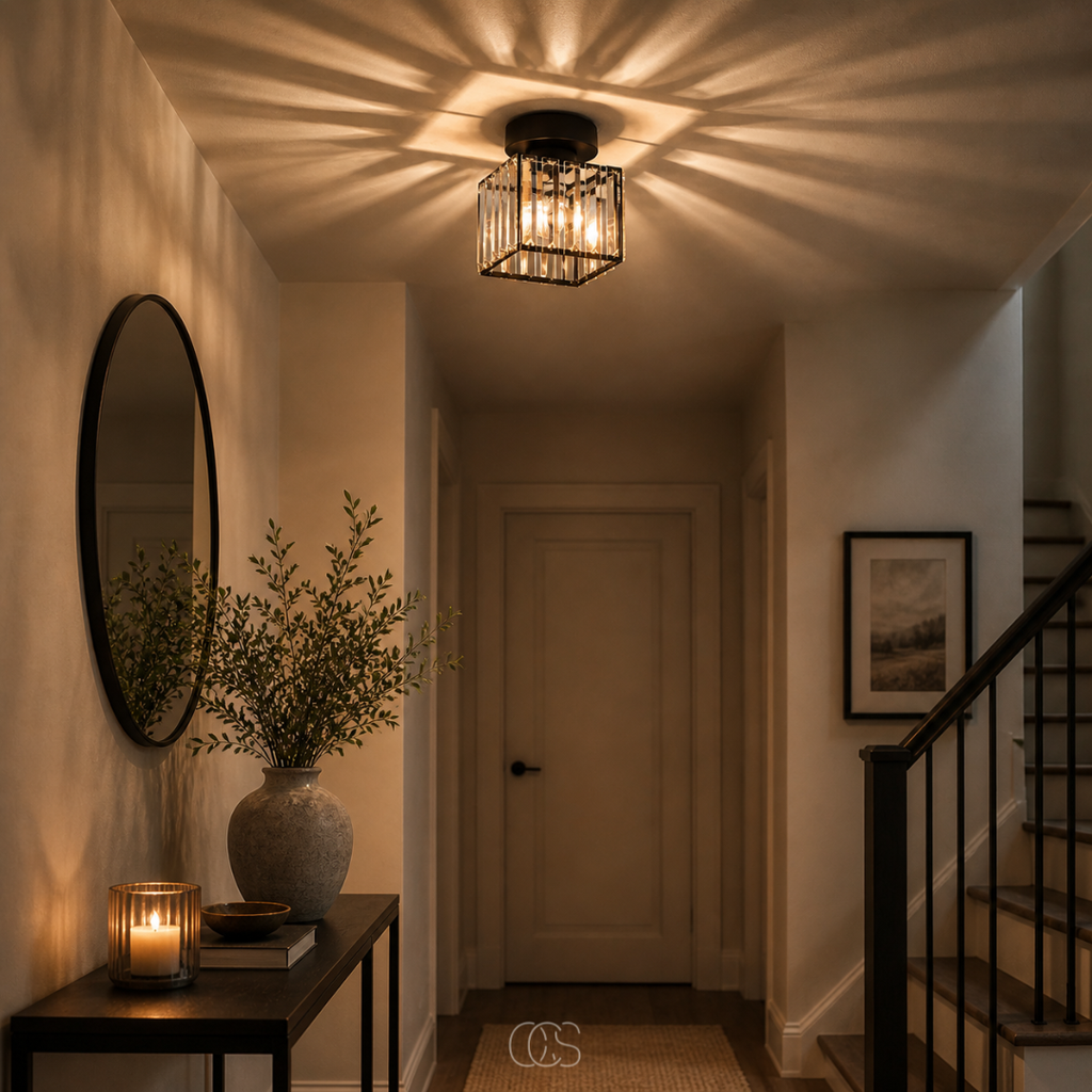 OCS - Lampada da soffitto Mengjay Kristallen - Design quadrato