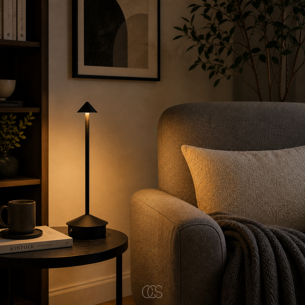 OCS - Stile lampada da tavolo minimalista - senza fili e adatta per esterni