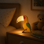 OCS - Lampada da Tavolo LED Scandinava - Lampada per Bambini per Camera e Comodino
