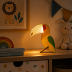 OCS - Lampada da Tavolo LED Scandinava - Lampada per Bambini per Camera e Comodino