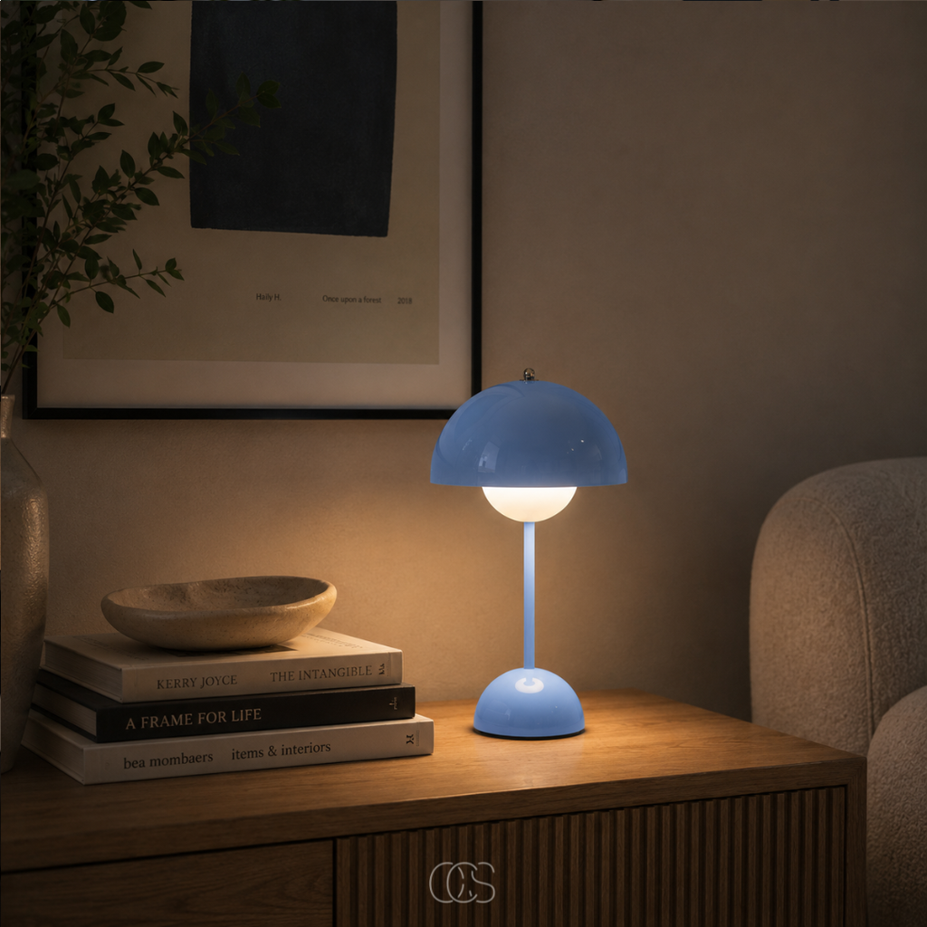 OCS - Lampada da Tavolo Designer Scandinava - Senza Fili & Dimmerabile