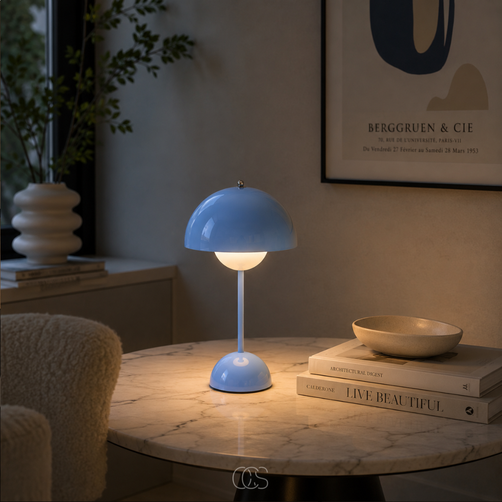OCS - Lampada da Tavolo Designer Scandinava - Senza Fili & Dimmerabile