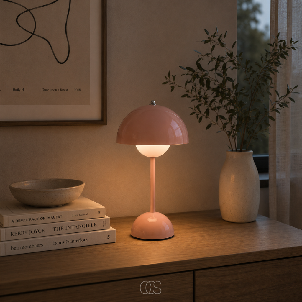 OCS - Lampada da Tavolo Designer Scandinava - Senza Fili & Dimmerabile