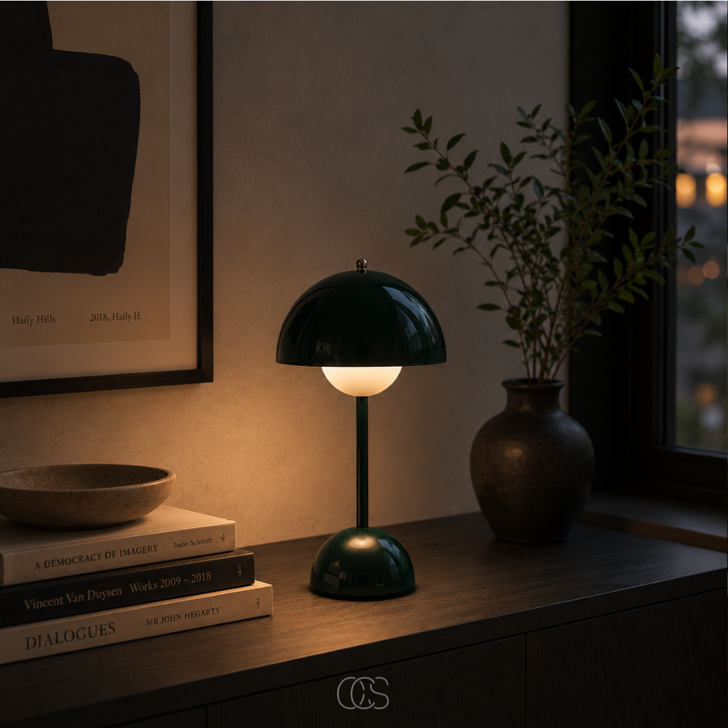 OCS - Lampada da Tavolo Designer Scandinava - Senza Fili & Dimmerabile