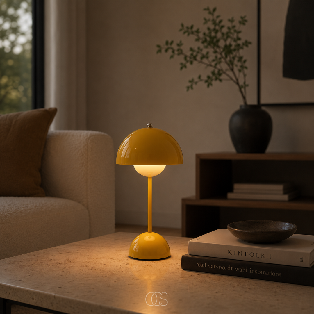 OCS - Lampada da Tavolo Designer Scandinava - Senza Fili & Dimmerabile