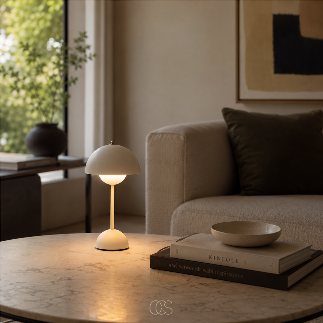 OCS - Lampada da Tavolo Designer Scandinava - Senza Fili & Dimmerabile