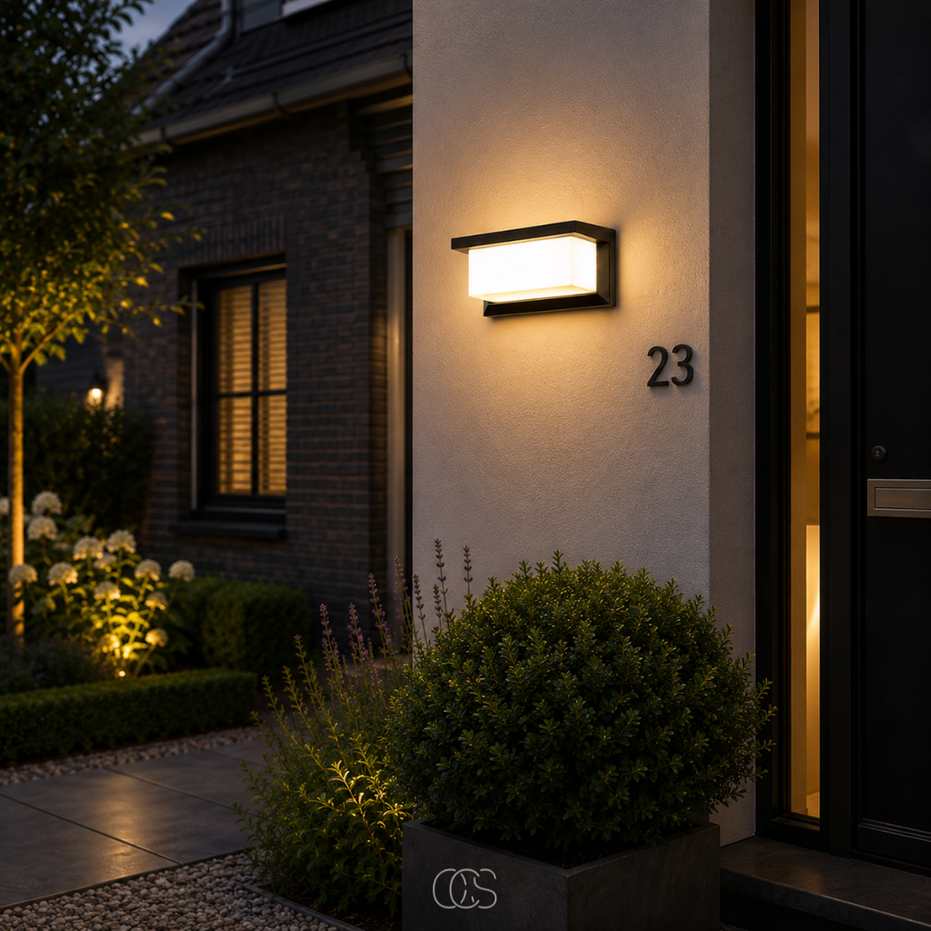 OCS - Pikka Lampada da Parete Esterna con Sensore di Movimento – Lampada da Parete LED a Risparmio Energetico per Giardini e Ingressi