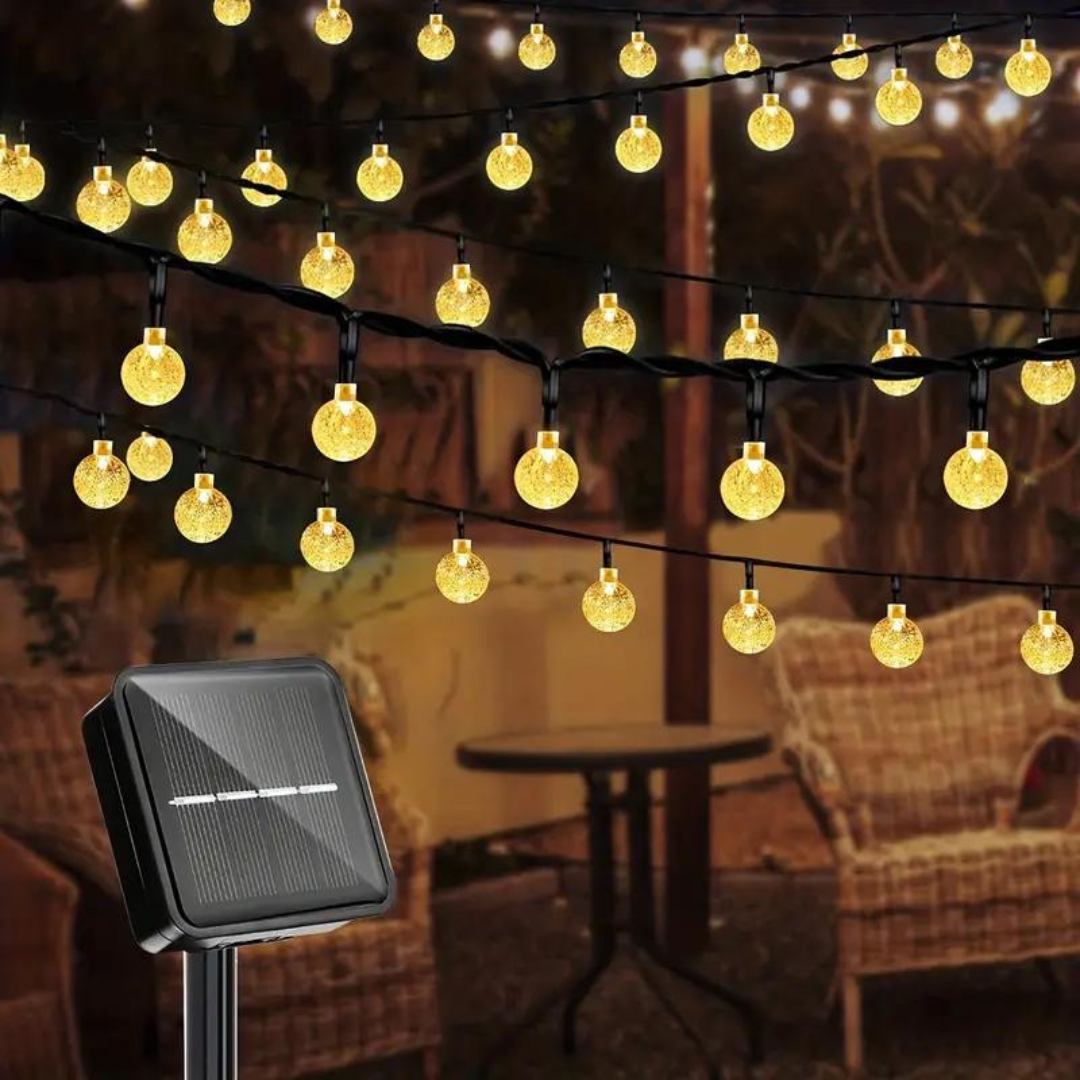 Ecoglow | Catena luminosa solare per esterni