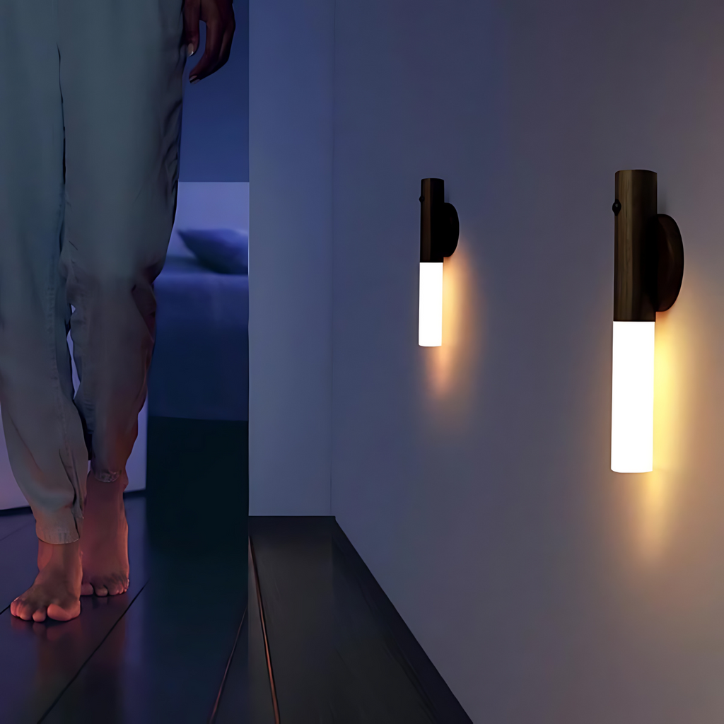 LumiArt - Lampada da parete elegante con sensore di movimento e LED ricaricabile