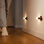 LumiArt - Lampada da parete elegante con sensore di movimento e LED ricaricabile