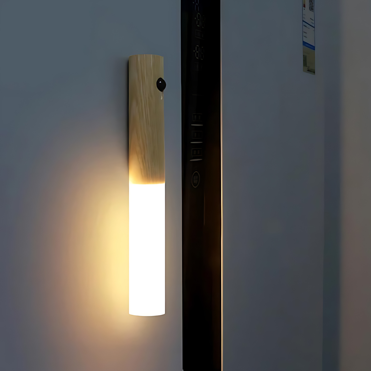 LumiArt - Lampada da parete elegante con sensore di movimento e LED ricaricabile