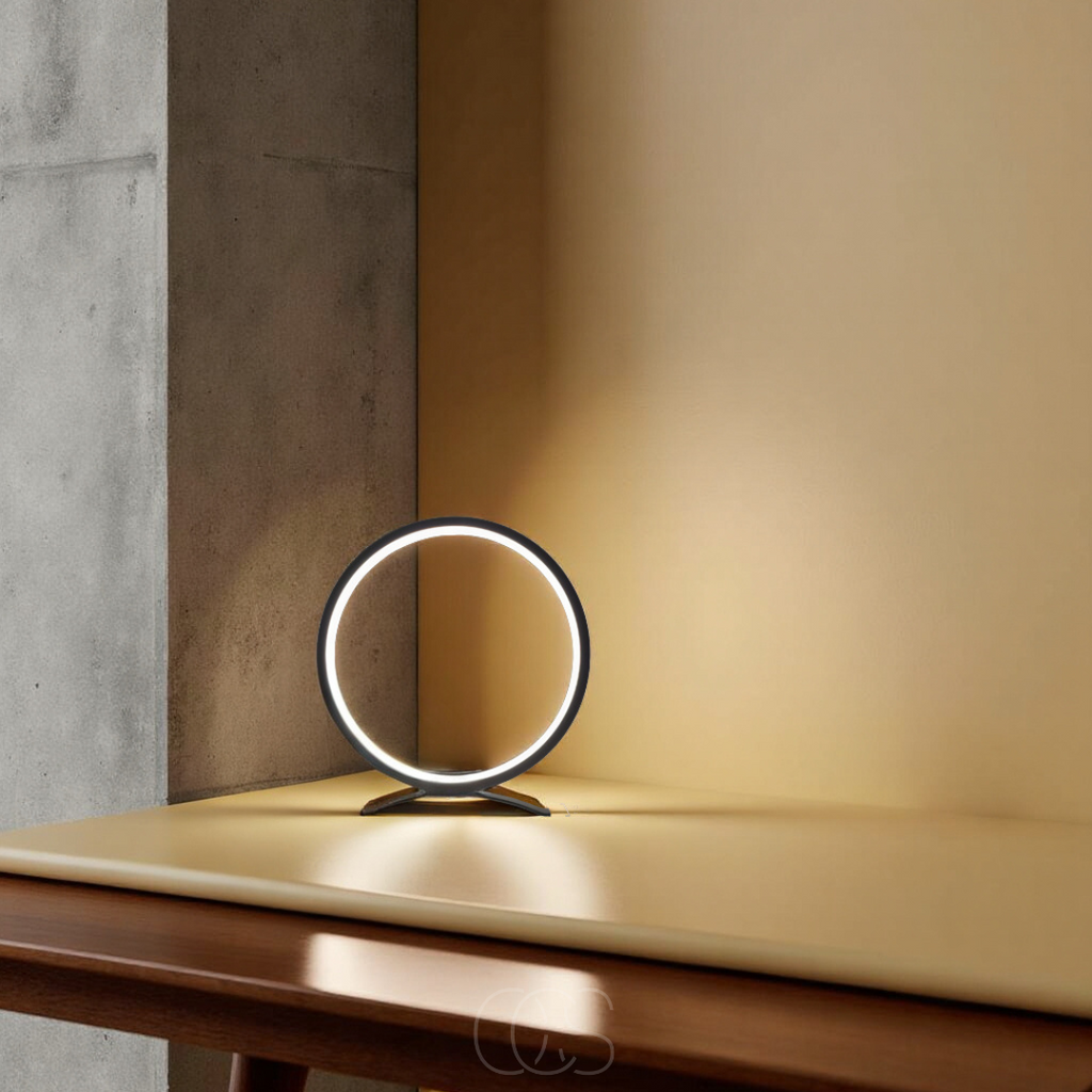 OCS - Lampada da Tavolo a LED Ring - Design Moderno Minimalista