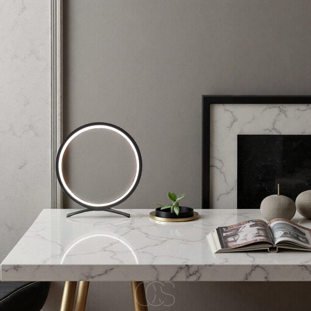 OCS - Lampada da Tavolo a LED Ring - Design Moderno Minimalista