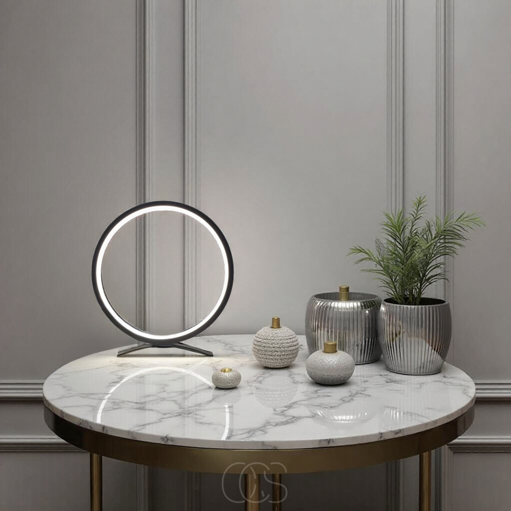 OCS - Lampada da Tavolo a LED Ring - Design Moderno Minimalista