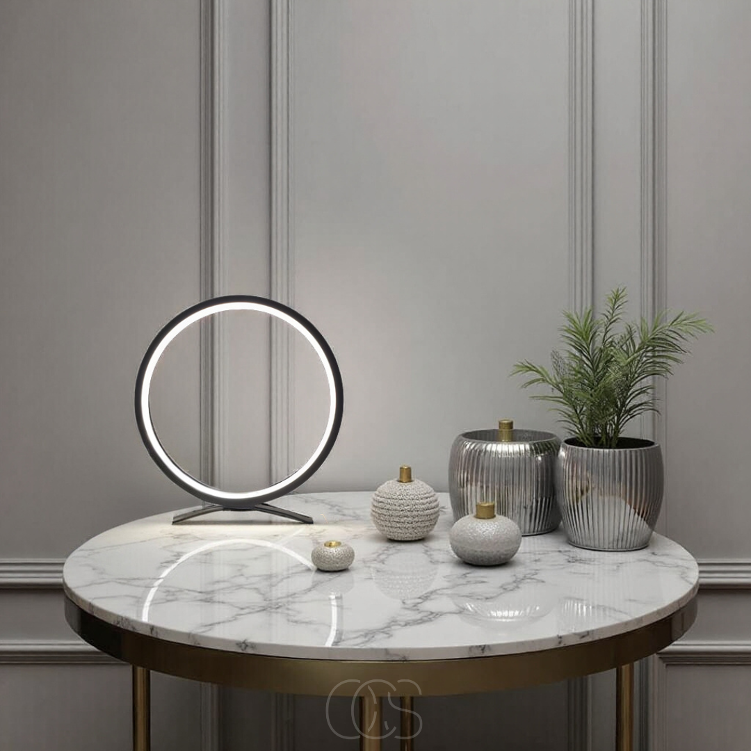 OCS - Lampada da Tavolo a LED Ring - Design Moderno Minimalista