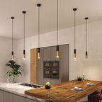 OCS - Lampada a sospensione Cavi – Nero&Oro Design Metallico