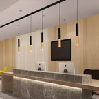 OCS - Lampada a sospensione Cavi – Nero&Oro Design Metallico