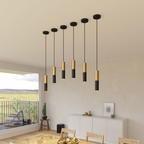 OCS - Lampada a sospensione Cavi – Nero&Oro Design Metallico