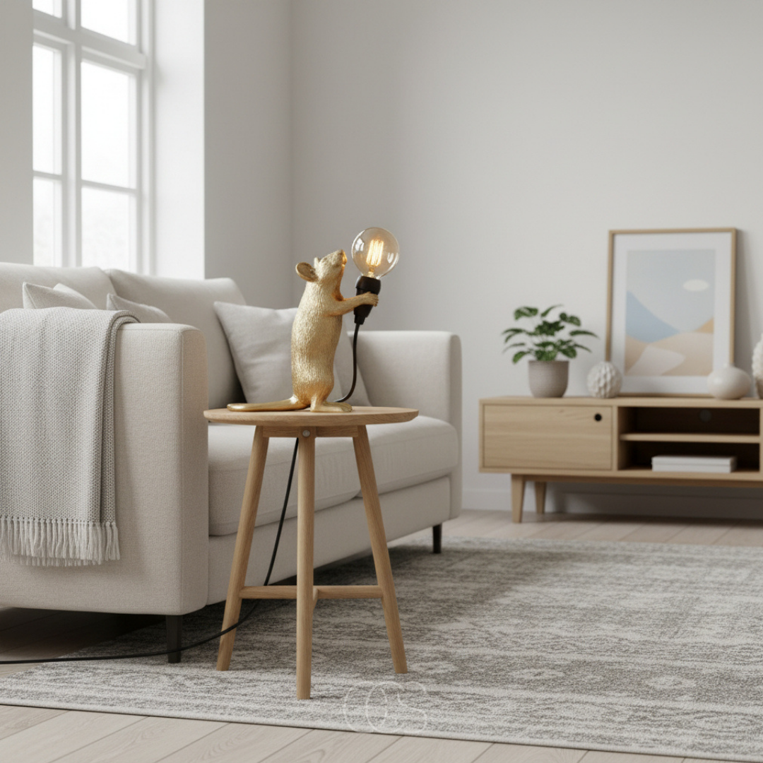 OCS - lampada da tavolo LED decorativa a forma di topo