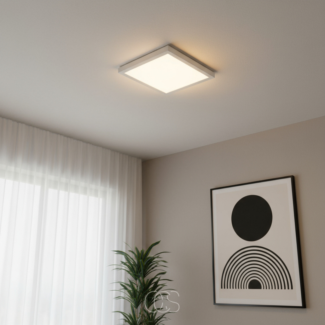 OCS - Lampada a soffitto quadrata a LED per bagno