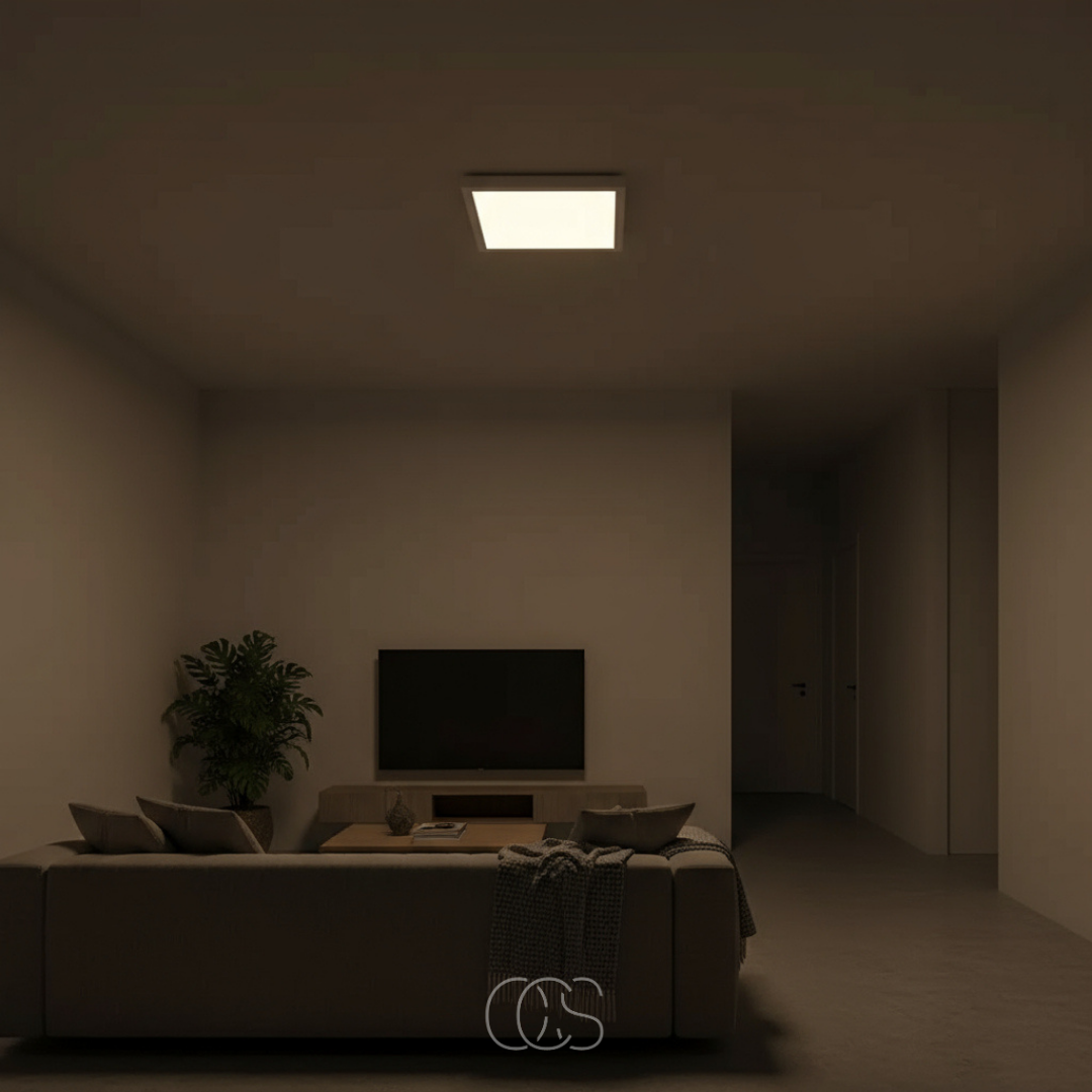 OCS - Lampada a soffitto quadrata a LED per bagno