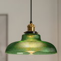 OCS - Lampada a sospensione vintage in vetro e metallo