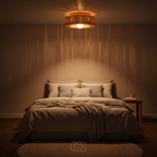 OCS - Lampada da soffitto Luna Rotan