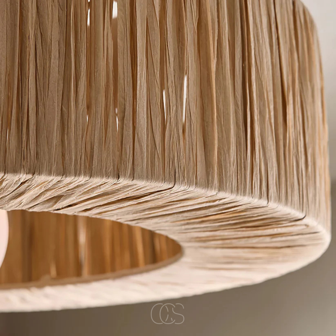 OCS - Lampada da soffitto Luna Rotan