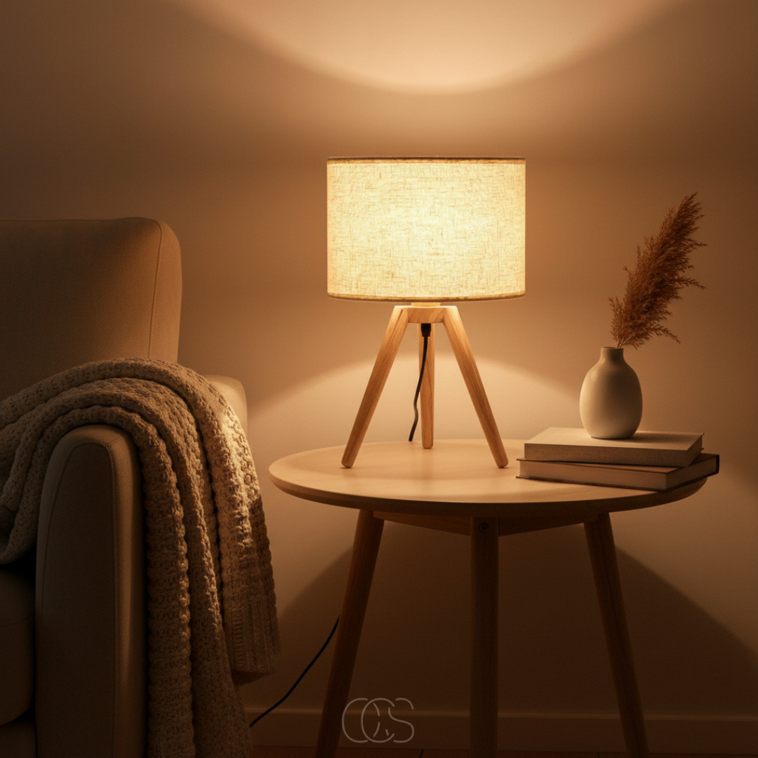 OCS - Lampada da tavolo Soula in legno