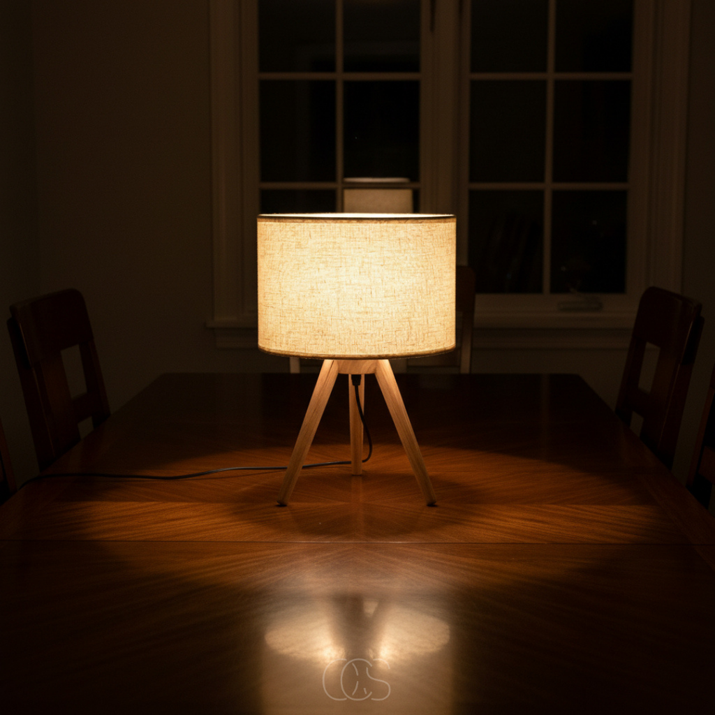OCS - Lampada da tavolo Soula in legno