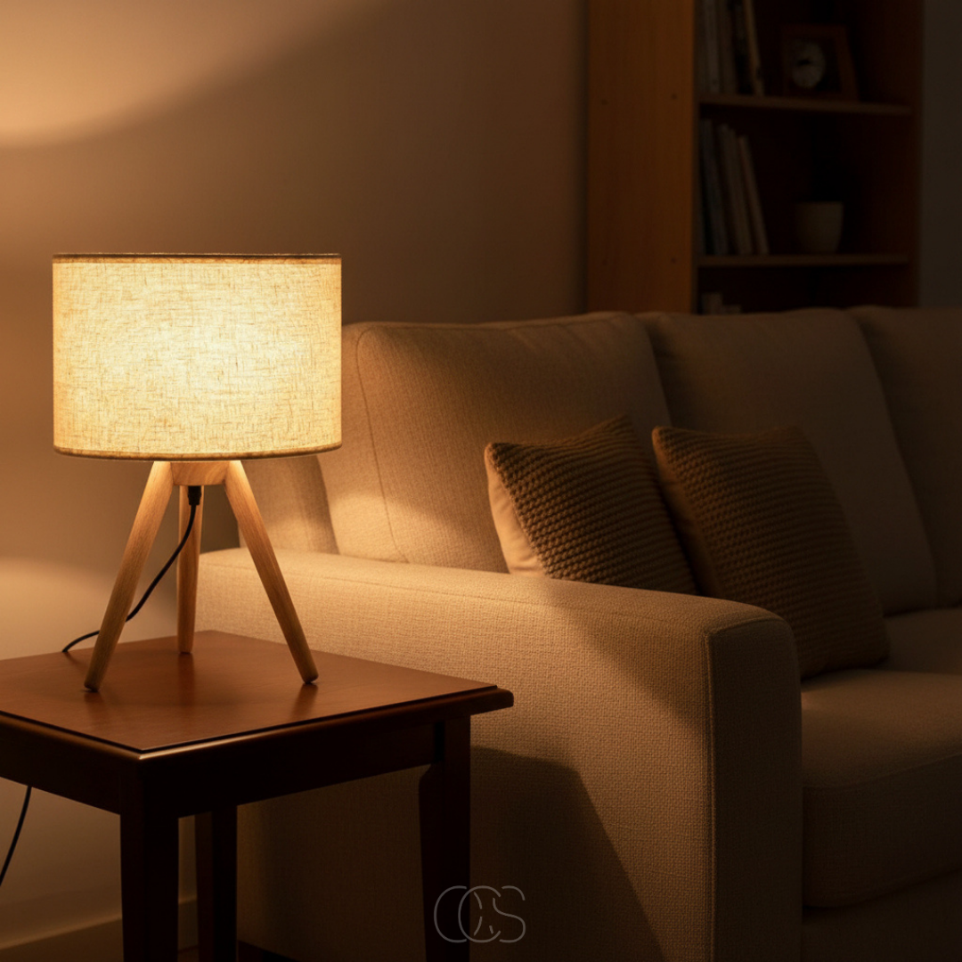 OCS - Lampada da tavolo Soula in legno