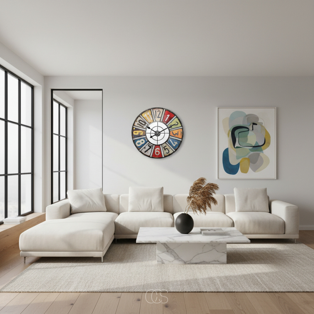 OCS - Orologio da Parete Retro Colorato