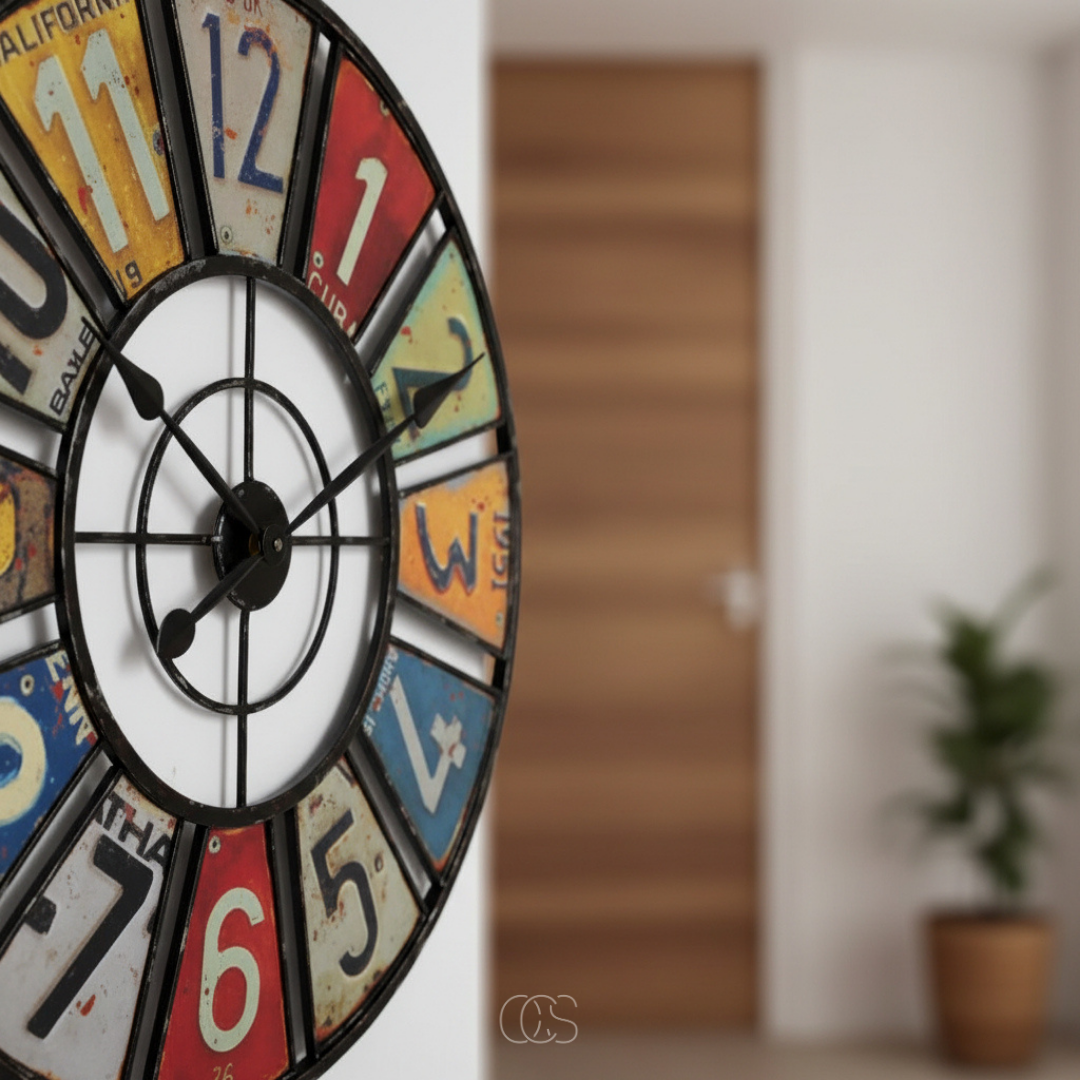 OCS - Orologio da Parete Retro Colorato