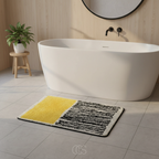 OCS - Tappetino da Bagno Astratto con Design Antiscivolo e Assorbente